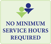 no minimum service hours