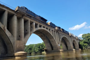 train on bridge over rappahanock