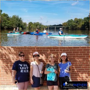 RN Retreat 2018 kayaking on the Rappahannock River